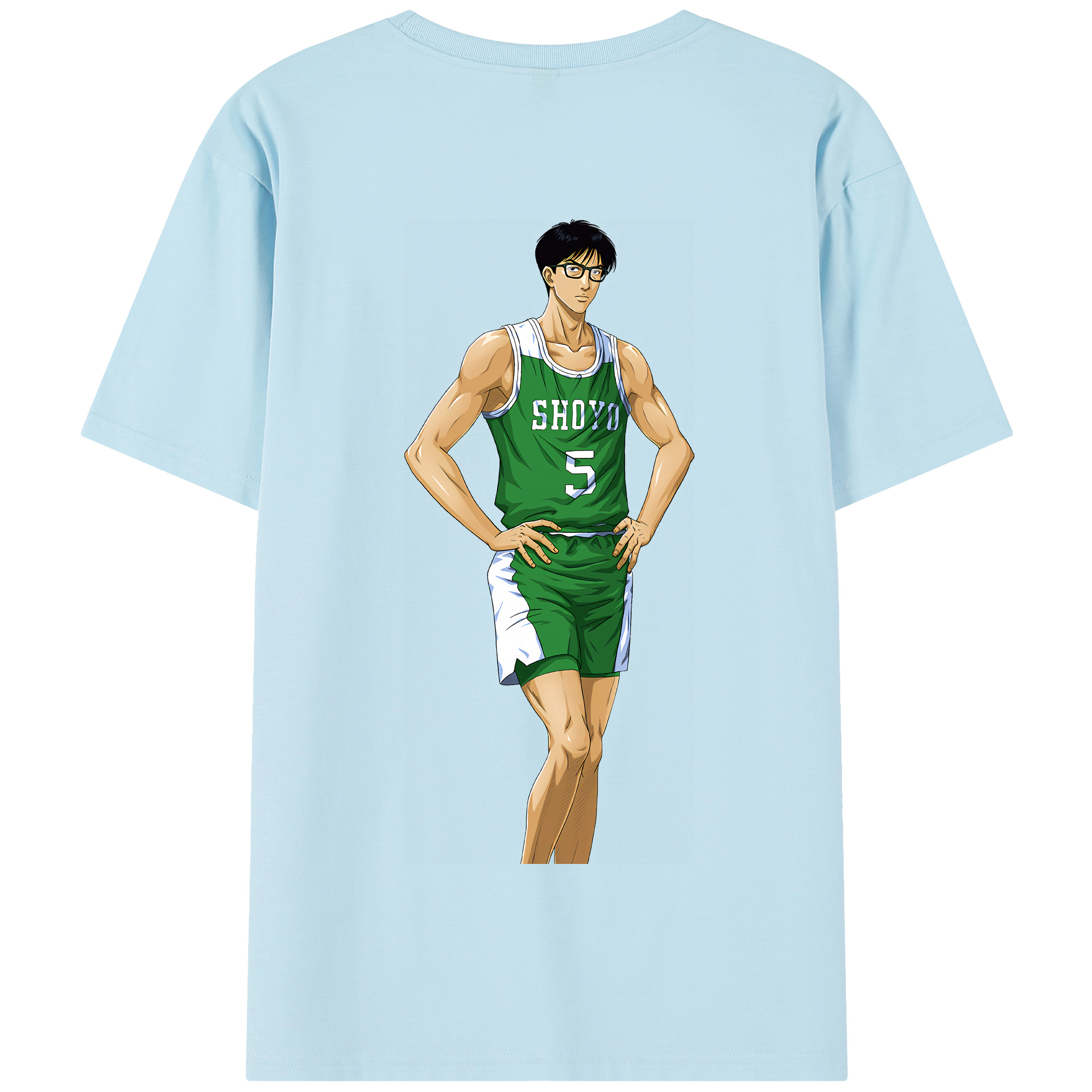 SLAM DUNK／スラムダンク 綿100％半袖Tシャツ（背面プリント）